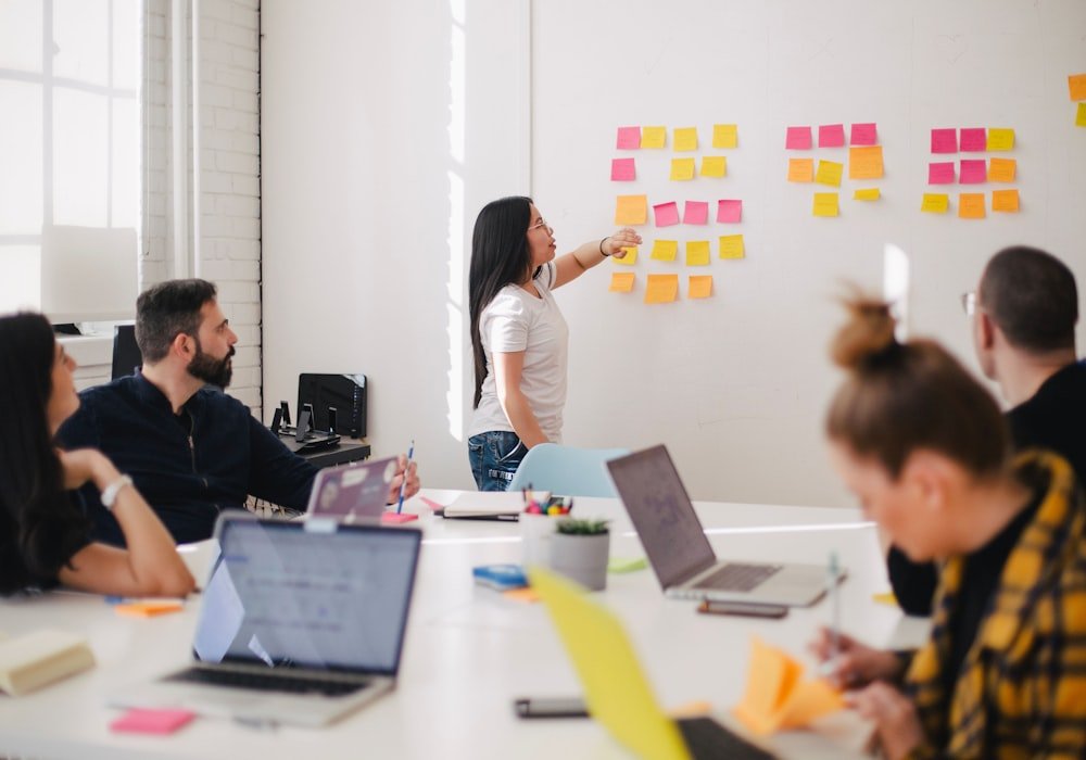 A broker team in a hands-on training workshop